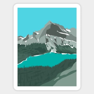 Grinnell Lake, Glacier National Park, Montana Sticker